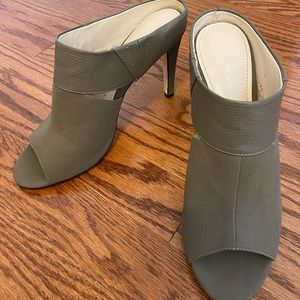 Calvin Klein open-toed heel boots